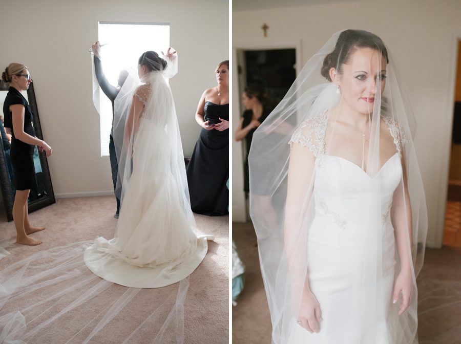 Patrick Haley Mansion Wedding Photographer - cathedral style veil