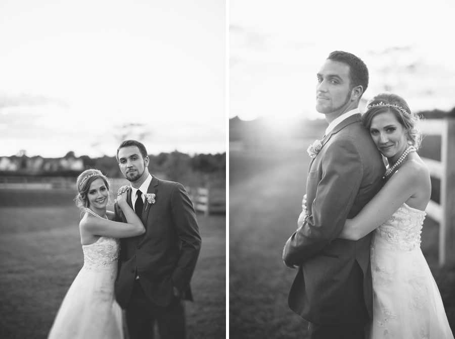 black and white of bride and groom {abbey farms wedding photographer}