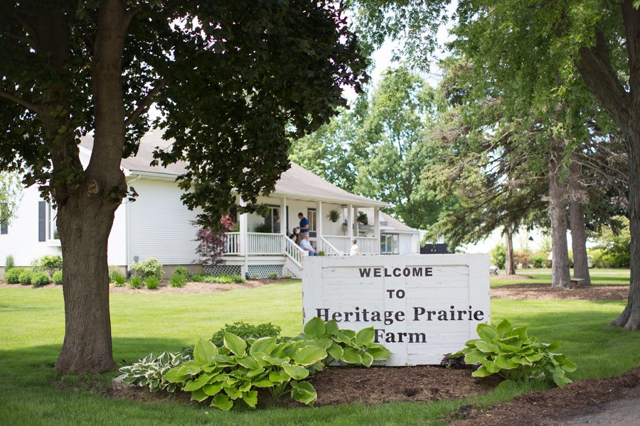 Heritage Prairie farm entrance