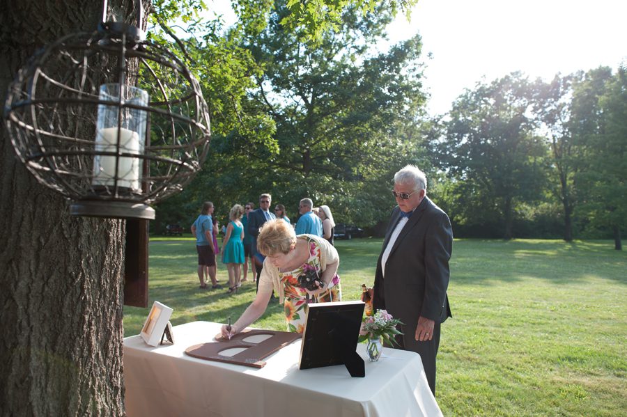 back yard ceremony and reception {batavia wedding photographer}