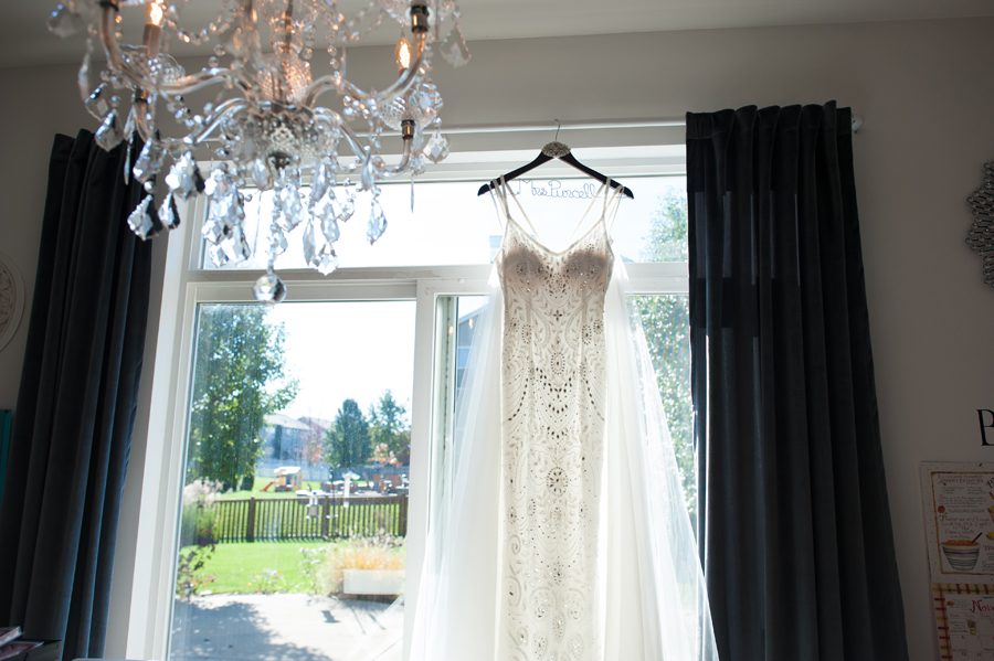 beautiful beaded wedding dress {blumen gardens wedding photographer}