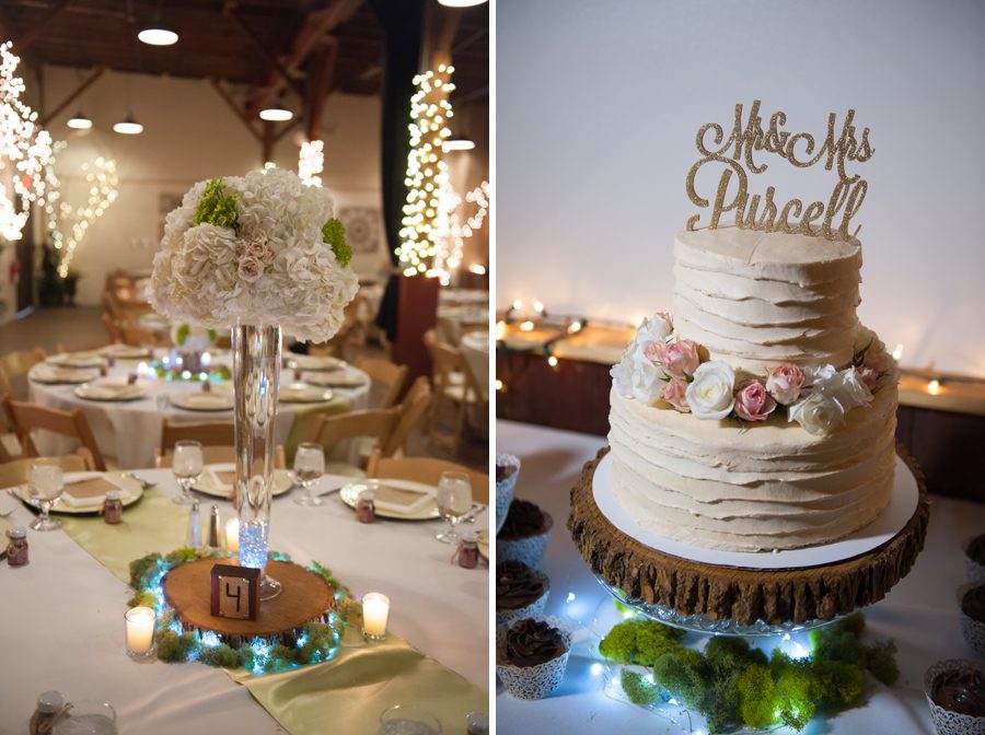 cake and centerpiece {blumen gardens wedding in sycamer illinois}
