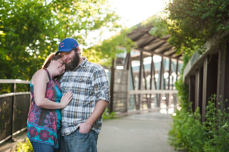 Engagement photography at Penrose Brewing in Geneva, IL