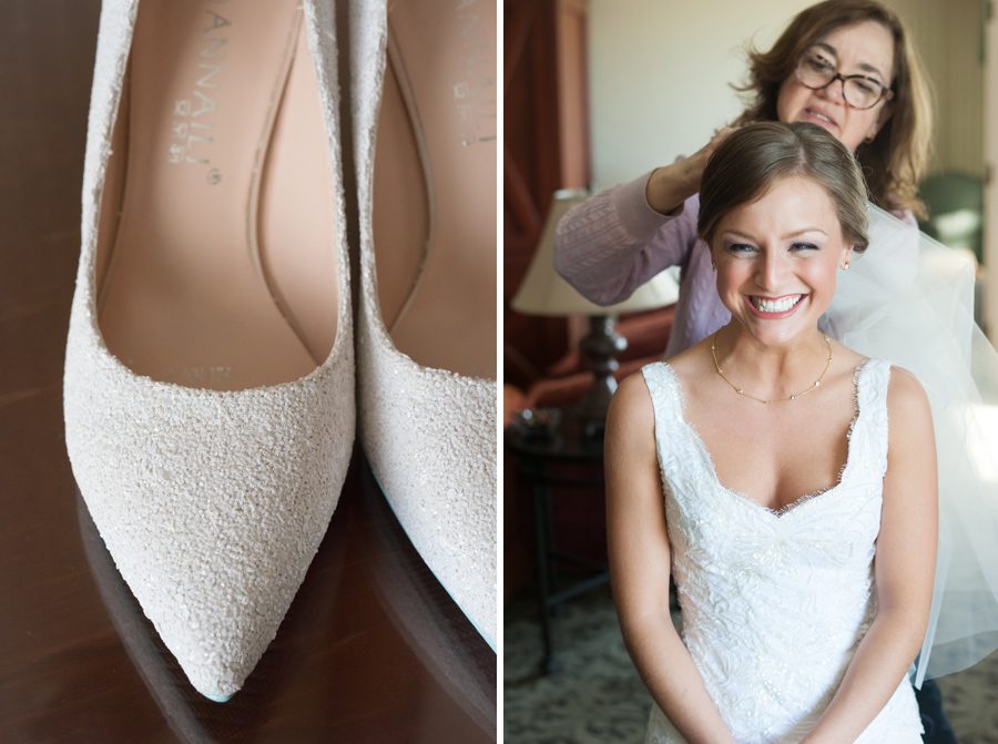 Hilton Lisle Naperville wedding – crystal shoes