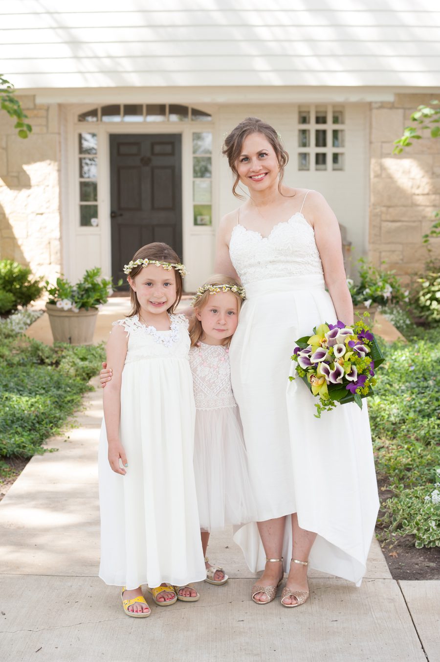 bride and flower girls - st charles, illinois
