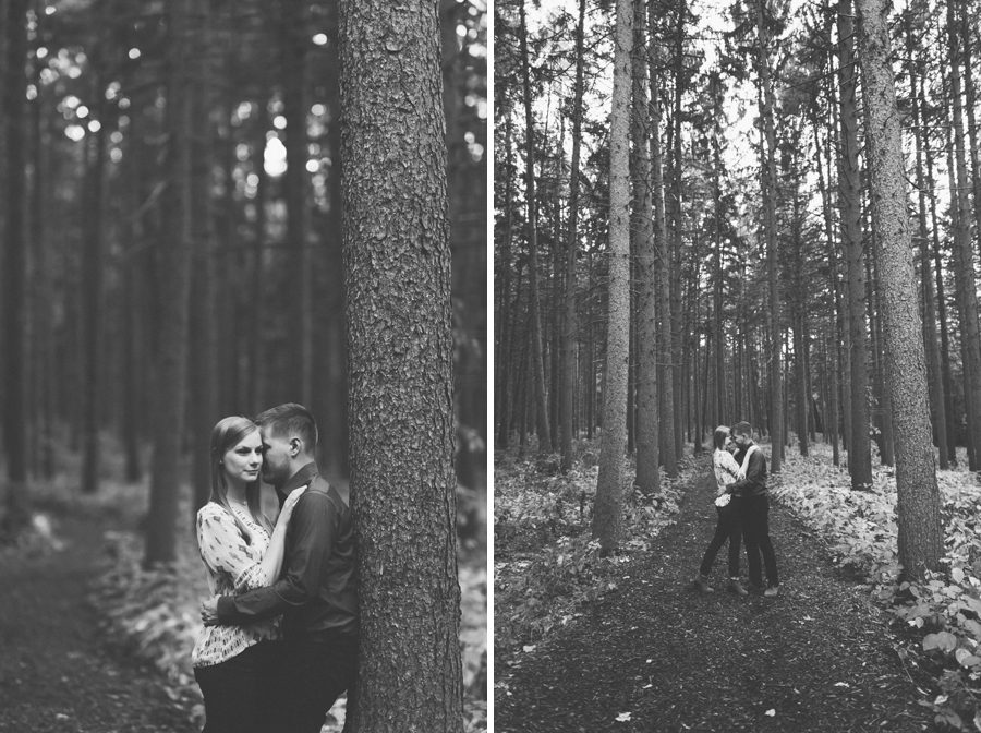 morton arboretum wedding photo in pines – Lisle, il