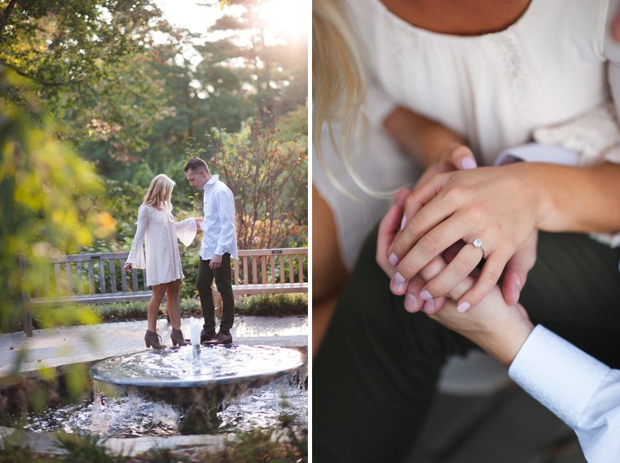 morton arboretum - engagement ring – elite photo