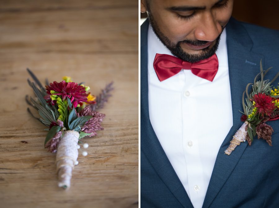 eco-friendly wedding – heritage prairie farm – groom details