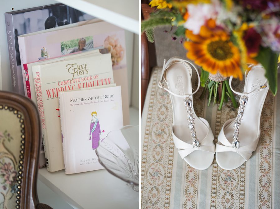 great shoes for the bride - farm wedding day