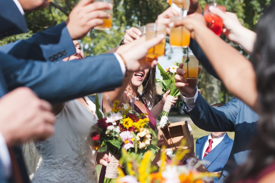 wedding ceremony – chicago farm wedding – sustainable