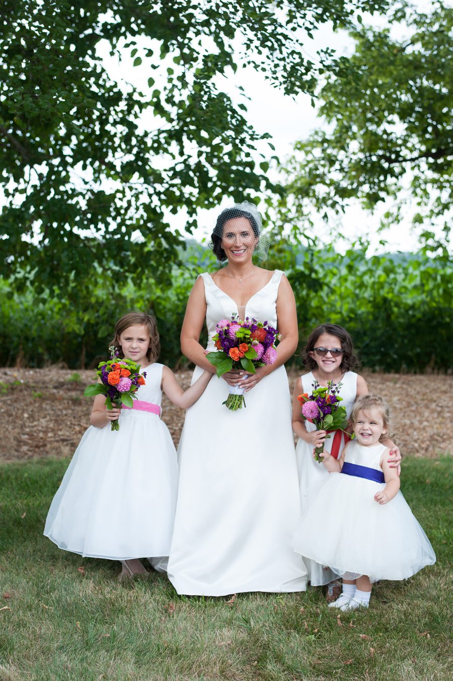 st charles illinois wedding photography - flower girls