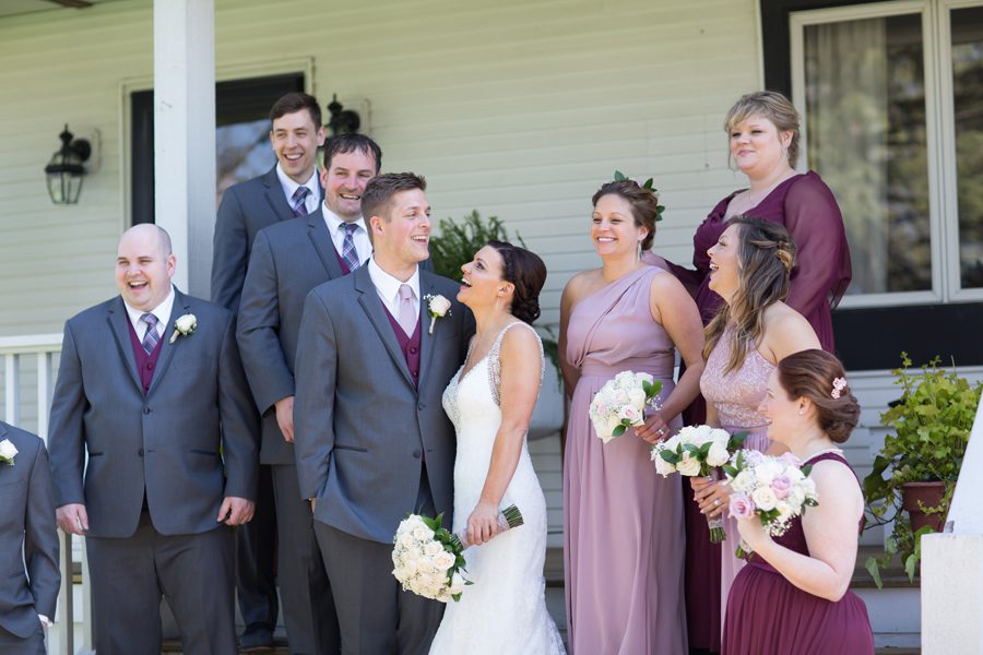 farm wedding in elburn, illinois – wedding party