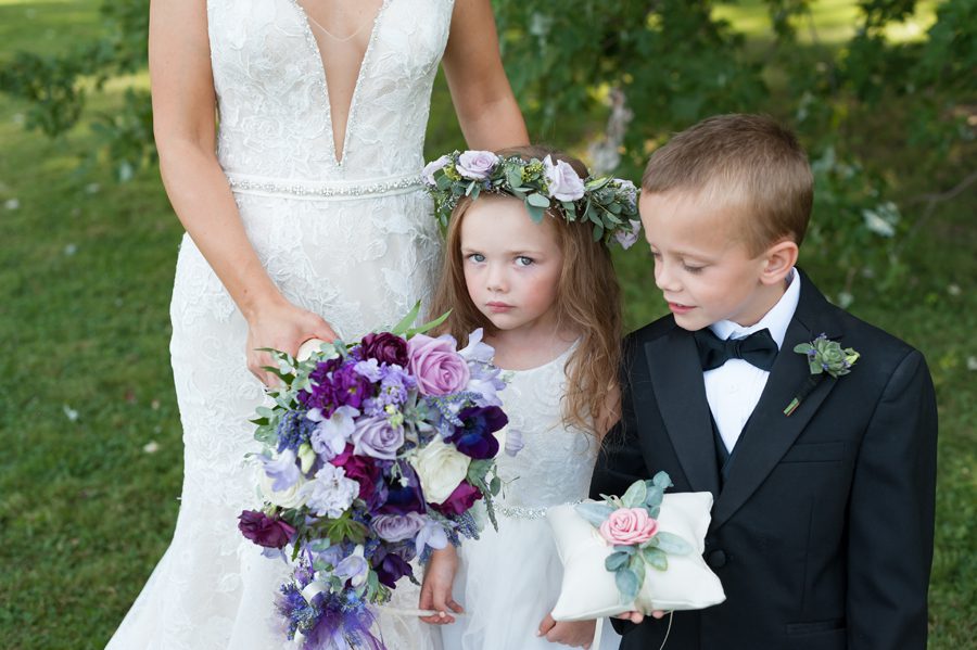 flower girl and ring bearer – by Missy at Elite Photo