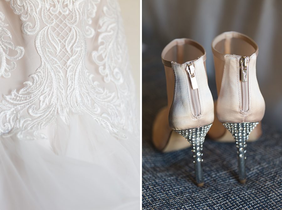 naperville wedding photographer - brides shoes